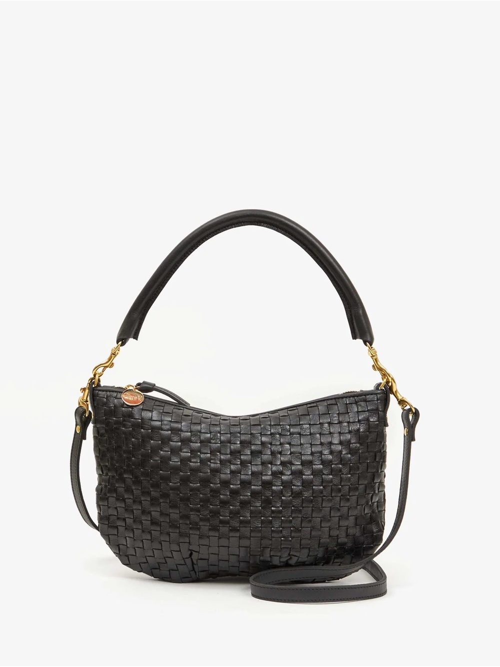 ::RARE:: Clare V. Black Woven Checker Petit Moyen